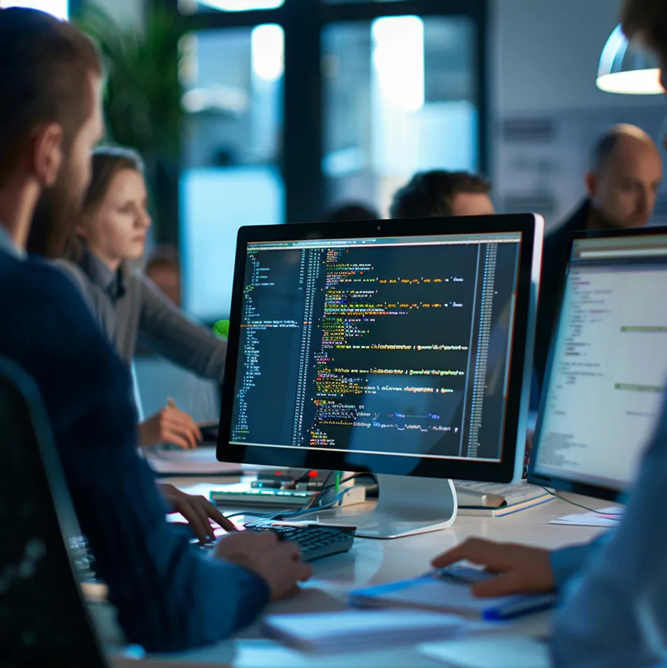 web developers working